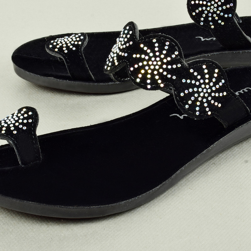 دمپایی لاانگشتی زنانه مدل نگینی BK.4059