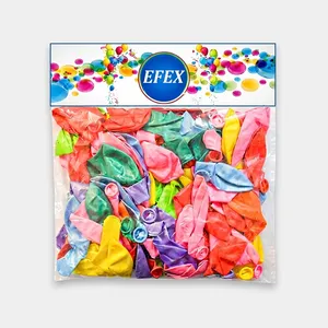 بادکنک متالایز EFEX طرح 10 بسته 100 عددی