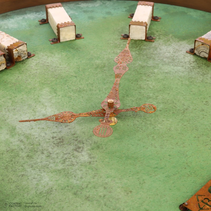 عکس شماره 13 : ساعت دیواری کوارتز بیسورت طرح شفق کریستال کد 66