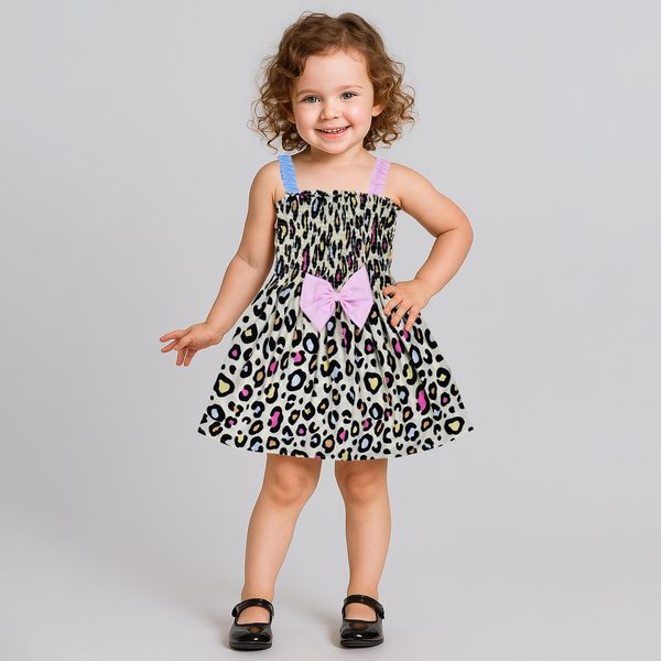 پیراهن دخترانه دل آویز مدل T346