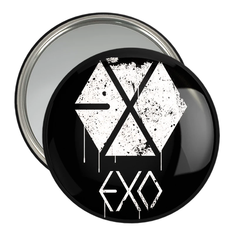 آینه جیبی خندالو مدل گروه موسیقی اکسو EXO  کد 2530