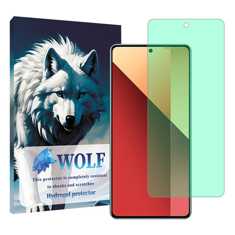 محافظ صفحه نمایش گرین لایت ولف مناسب برای گوشی موبایل شیائومی Redmi Note 13 Pro