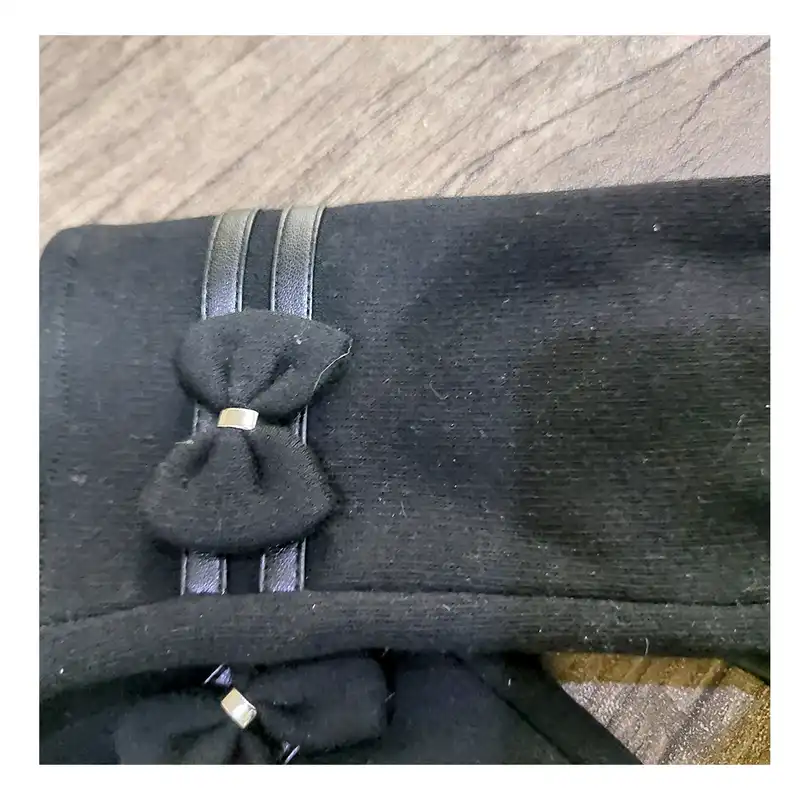 دستکش زنانه مدل دوخط پاپیون کد AS1436 رنگ مشکی