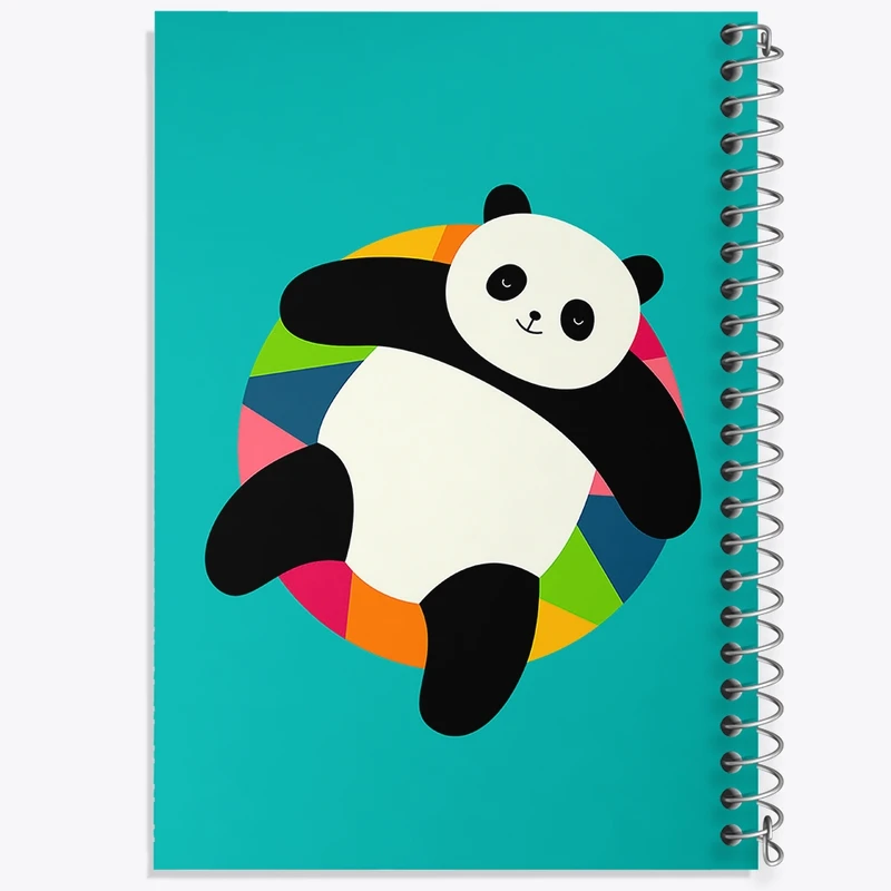 دفتر ژورنال نویسی 50 برگ خندالو مدل نقطه ای طرح پاندا کد F95