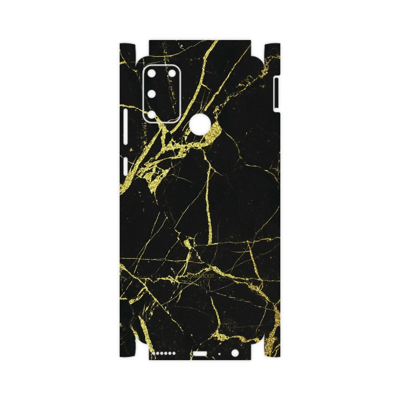 برچسب پوششی ماهوت مدل Graphite-Gold-Marble-FullSkin مناسب برای گوشی موبایل آنر 9A