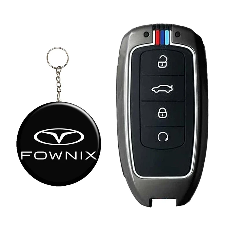 کاور ریموت و سوئیچ خودرو کالانیکس مدل COV-FXFLZ-100132 طرح فلزی مناسب برای فونیکس FX به همراه جاسوئیچی