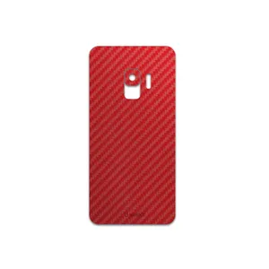 MAHOOT Red-Fiber Cover Sticker for Samsung Galaxy S9