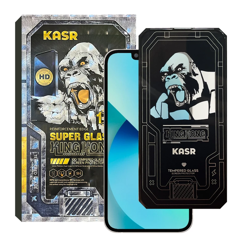 محافظ صفحه نمایش کینگ کونگ مدل SUPER GLASS 10D مناسب برای گوشی موبایل اپل iPhone 13