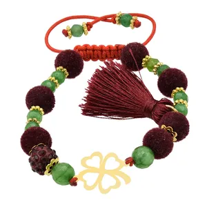 دستبند طلا 18 عیار زنانه الن نار مدل گل LN8323238