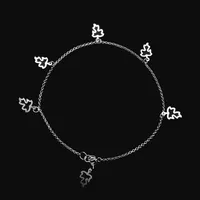 پابند نقره زنانه مدل برگ