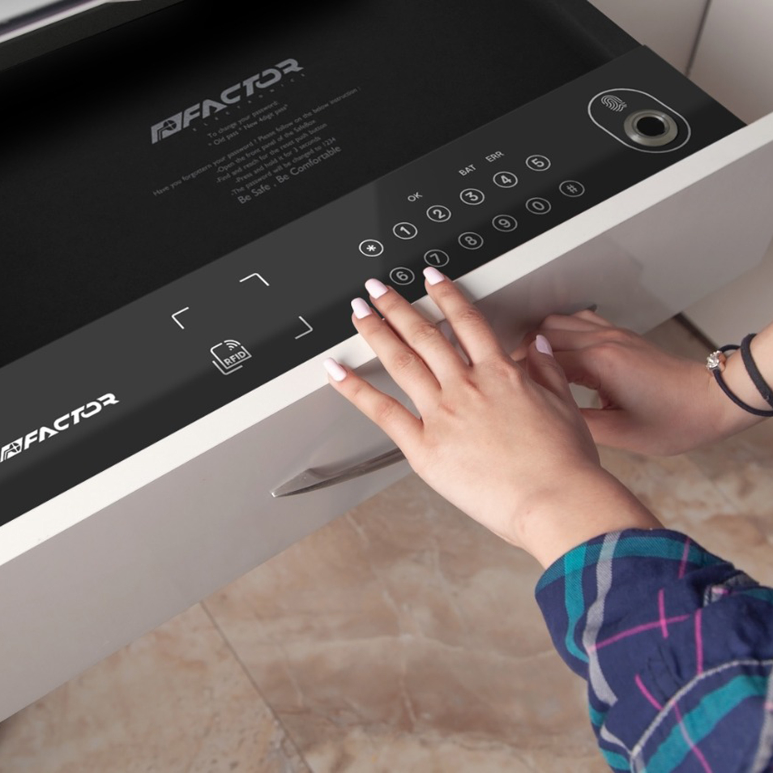 صندوق الکترونیکی فکتور مدل اثر انگشتی sbx1+