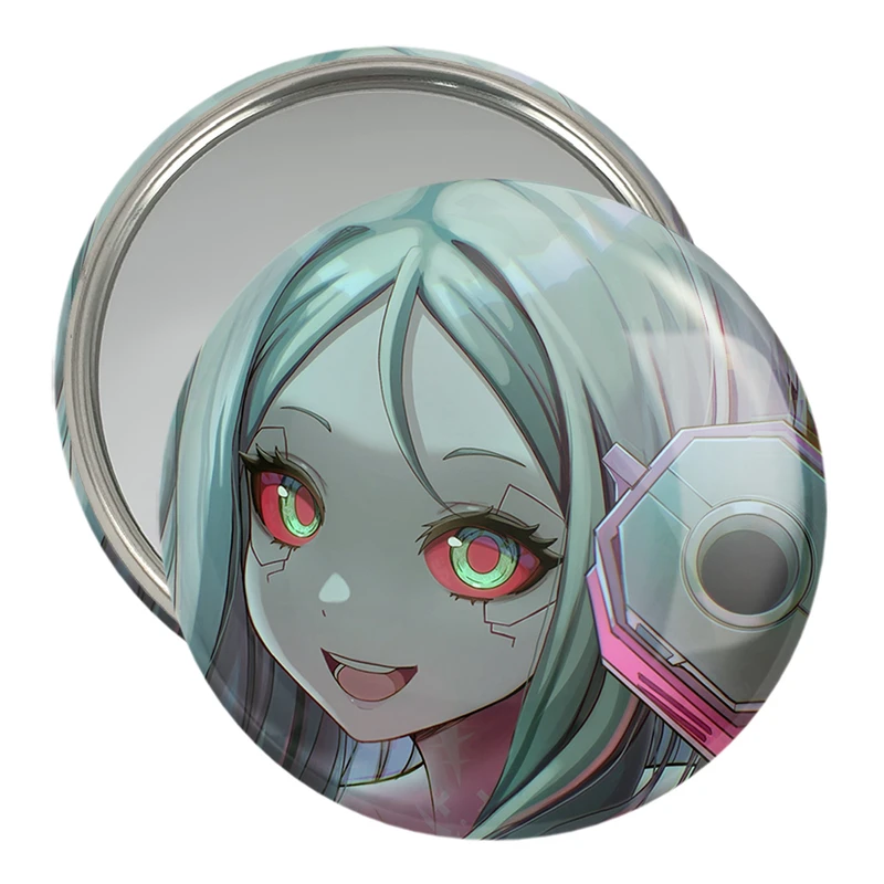 آینه جیبی خندالو مدل ربکا انیمه سایبرپانک کد 24001