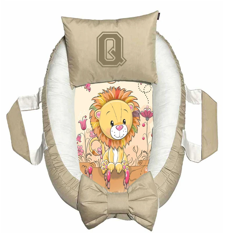 تشک غلت گیر نوزاد پادآفرین مدل شیر طرح حرف Q