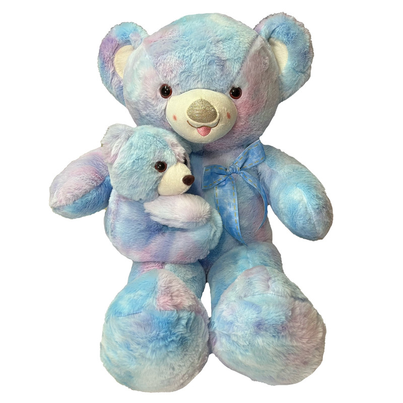 عروسک طرح خرس تدی مدل Teddy Bear with Baby کد M01 ارتفاع 75 سانتی متر