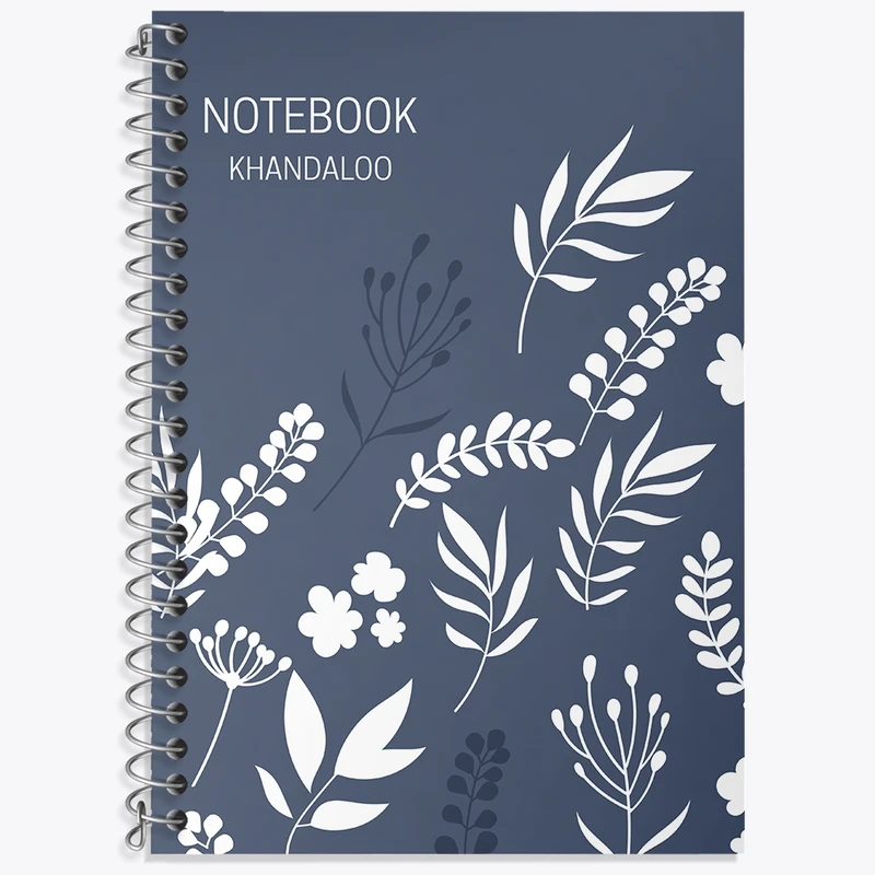 دفتر زبان 50 برگ خندالو مدل دو خط طرح مینیمال برگ کد N178