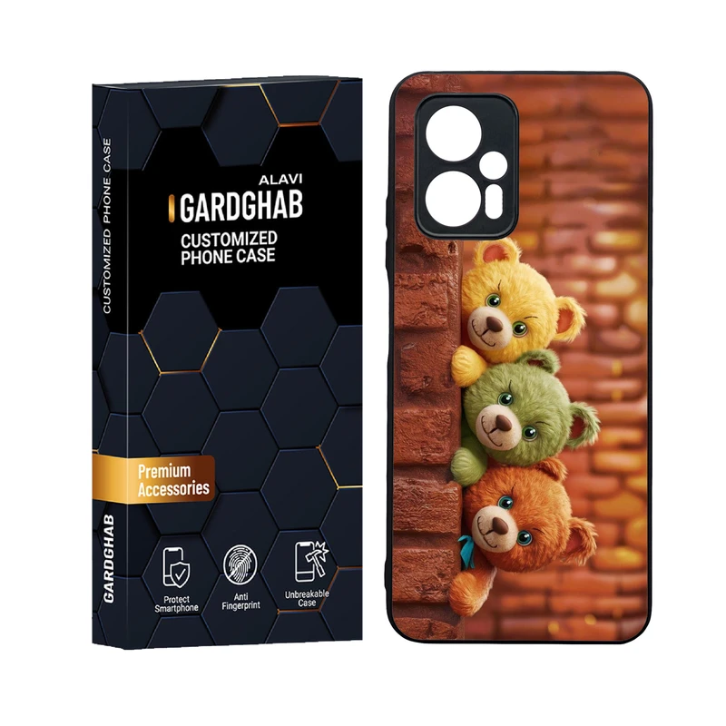 کاور گارد قاب علوی مدل دورژله پشت گلس انیمه مناسب برای گوشی موبایل شیائومی Poco X4 GT