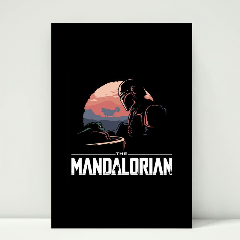تابلو شاسی گلاک طرح مندلوری Mandalorian کد FMO111 تابلو شاسی گلاک طرح مندلوری Mandalorian کد FMO111