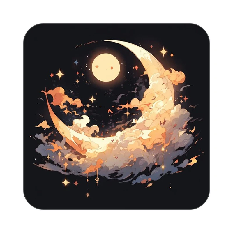 زیر لیوانی کاکتی طرح ماه و ستاره مدل mp52842