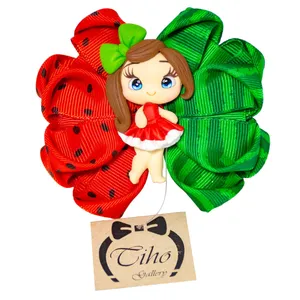 گیره مو دخترانه مدل عروسکی فیمو MI11