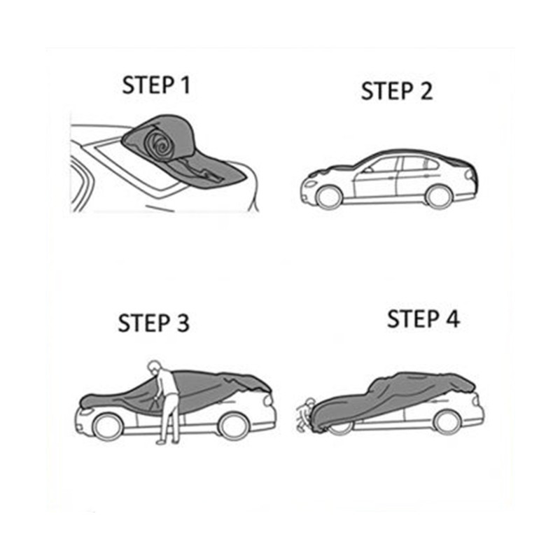 چادر خودرو لوکس کار مدل LUX-PRO مناسب برای پژو 206 هاچبک HB