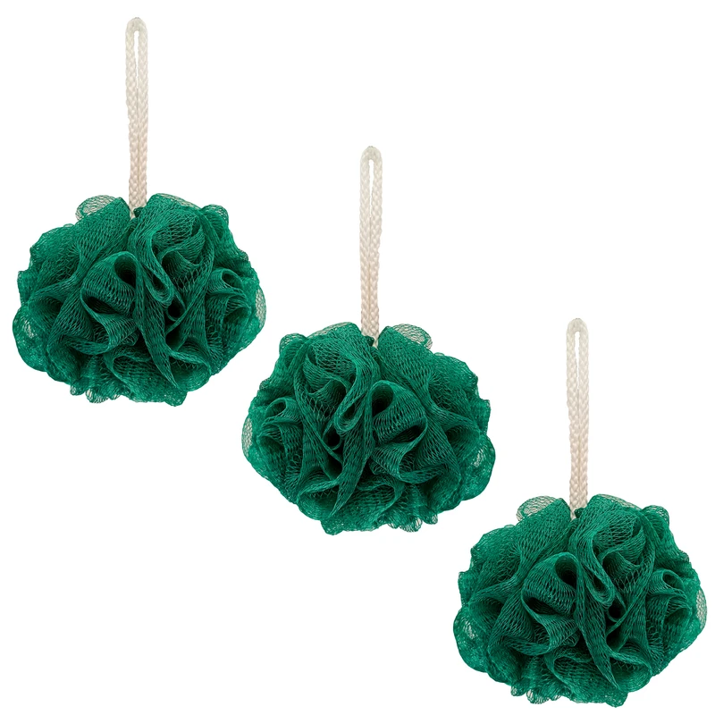 لیف حمام طرح توری توپی مدل PS03 مجموعه 3 عددی