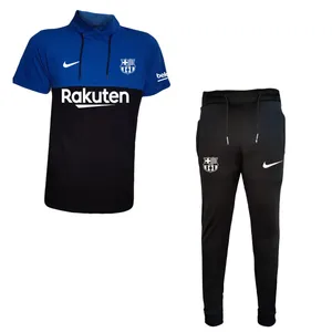 ست تیشرت و شلوار ورزشی مردانه طرح بارسلونا کد BL101