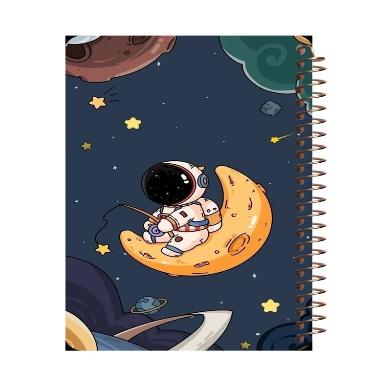 دفتر مشق 80 برگ طرح فضانورد کد J556