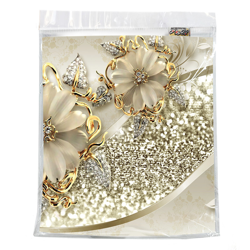 رو بالشی هزاردستان طرح سه گل طلا کد Drob272