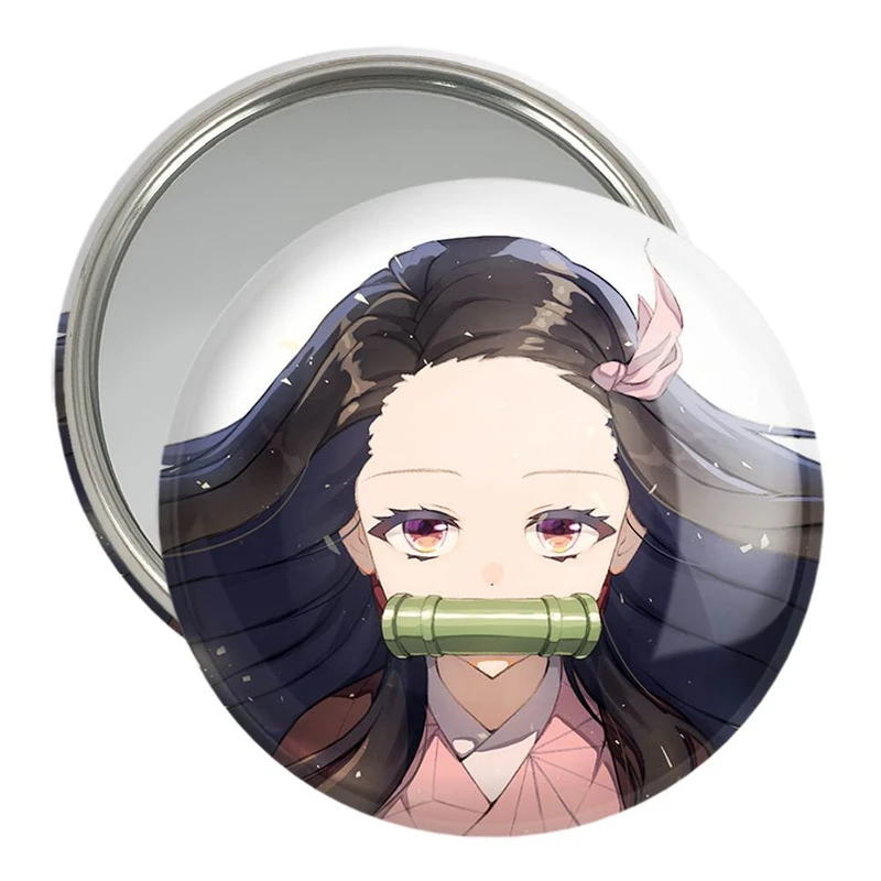 آینه جیبی خندالو مدل نزوکو کامادو انیمه شیطان کش  کد 11483