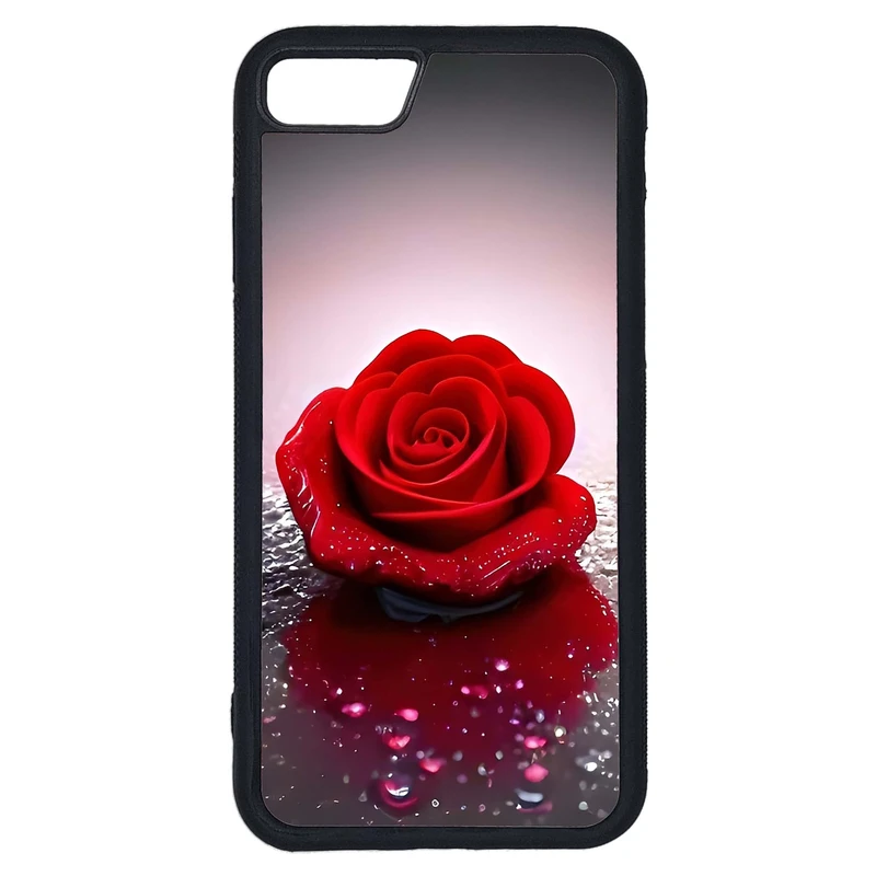 کاور طرح گل رز کد G-024 مناسب برای گوشی موبایل اپل iPhone SE 2020 / SE 2022