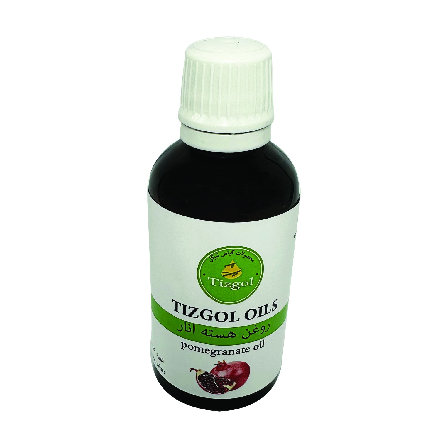 روغن هسته انار تیزگل مدل سنتی حجم 50 میلی لیتر