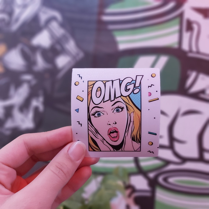 استیکر لپ تاپ طرح پاپ آرت کد 0013