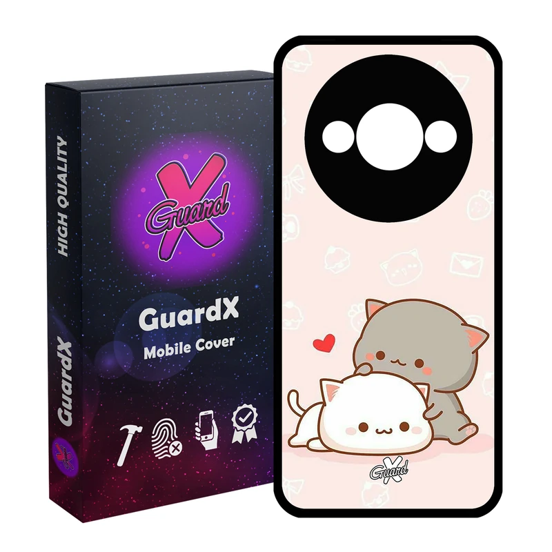 کاور گارد ایکس طرح Love مدل Glass10372 مناسب برای گوشی موبایل شیائومی Redmi A3 4G/ A3X 4G/ Poco C61