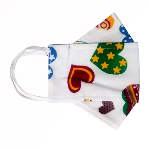 ماسک پارچه ای بچگانه مدل سه بعدی طرح قلب کد 332452