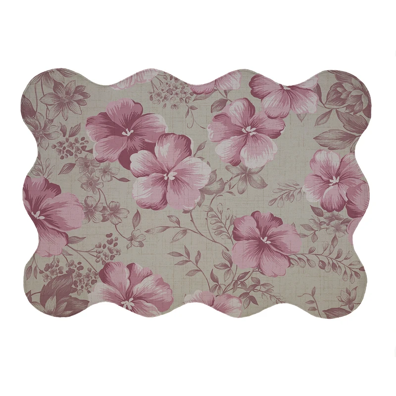 پادری مدل دالبر طرح گل کد 5924 سایز 80x110 سانتی متر 