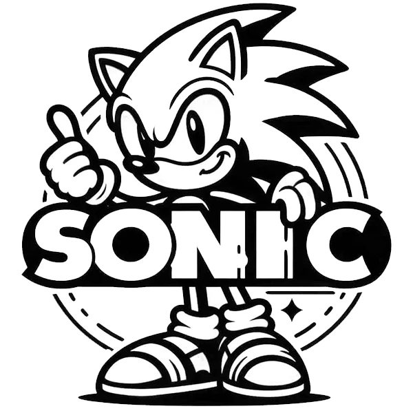 استیکر پارچه و لباس پاد آفرین طرح سونیک کد 3635