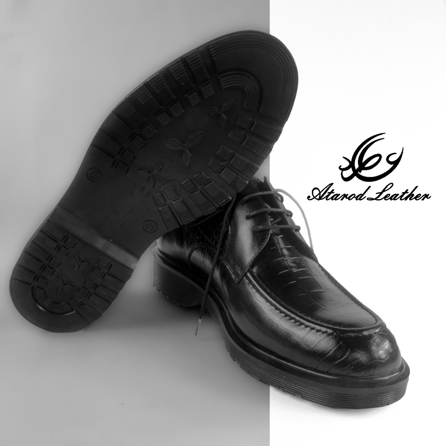 کفش مردانه چرم عطارد مدل چرم طبیعی کد SH28 -  - 8