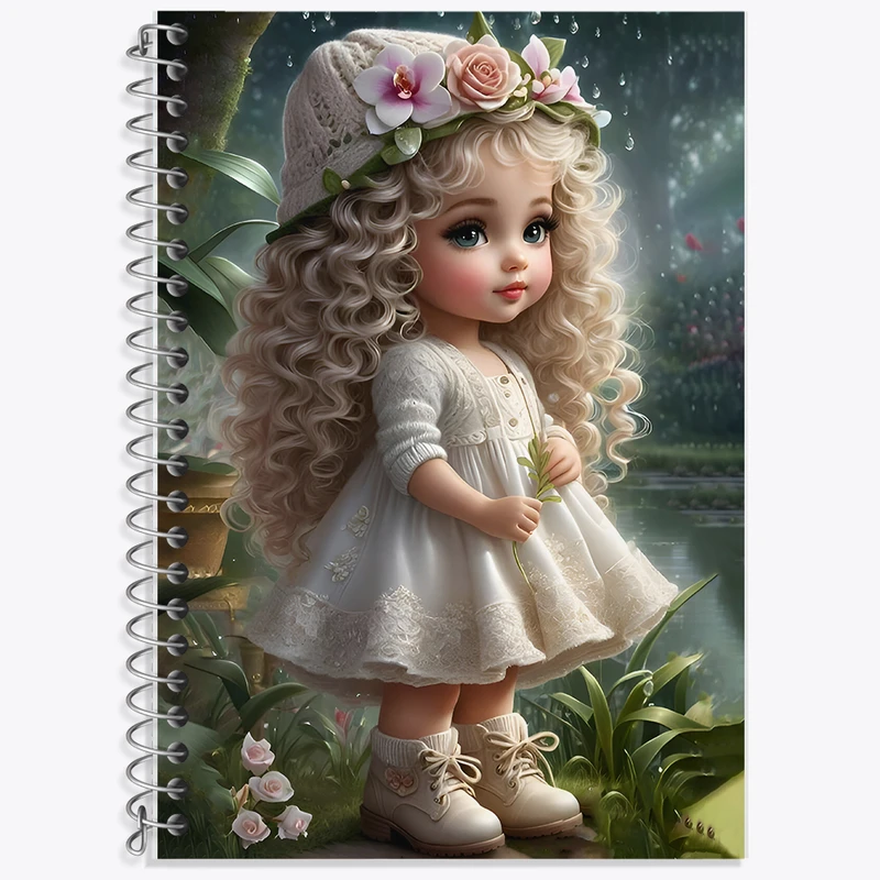 دفتر نت موسیقی 50 برگ خندالو طرح دخترانه کیوت کد F6768