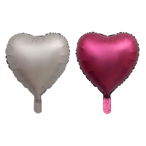 بادکنک فویلی طرح قلبی مدل chrome کد bs001 مجموعه دو عددی