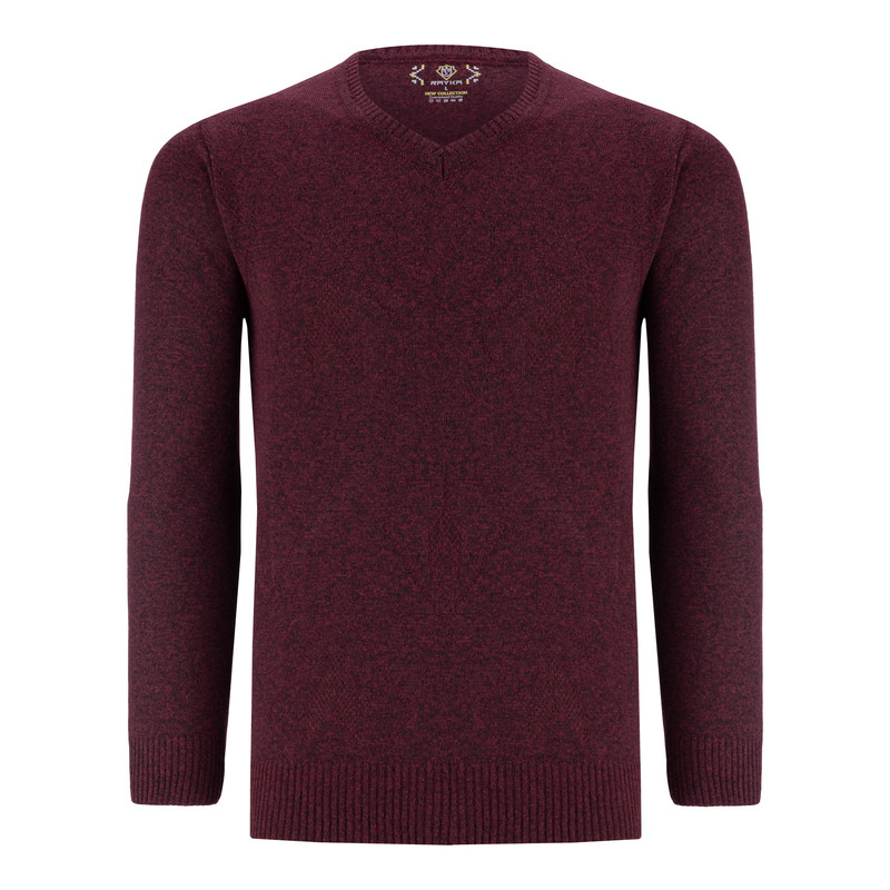 پلیور مردانه رایکا مدل 2290 رنگ زرشکی