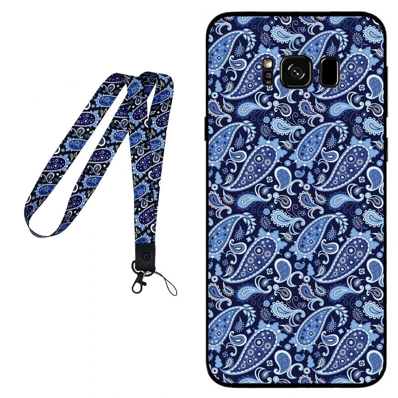 کاور مگافون طرح بته جقه مدل 0026 مناسب برای گوشی موبایل سامسونگ Galaxy S8 Plus به همراه بند گردنی