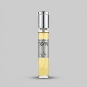 عطر جیبی مردانه صندل مدل Tuscan leather حجم 25 میلی لیتر