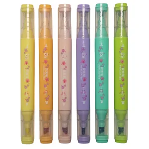 ماژیک علامت گذار مدل Brush بسته 6 عددی