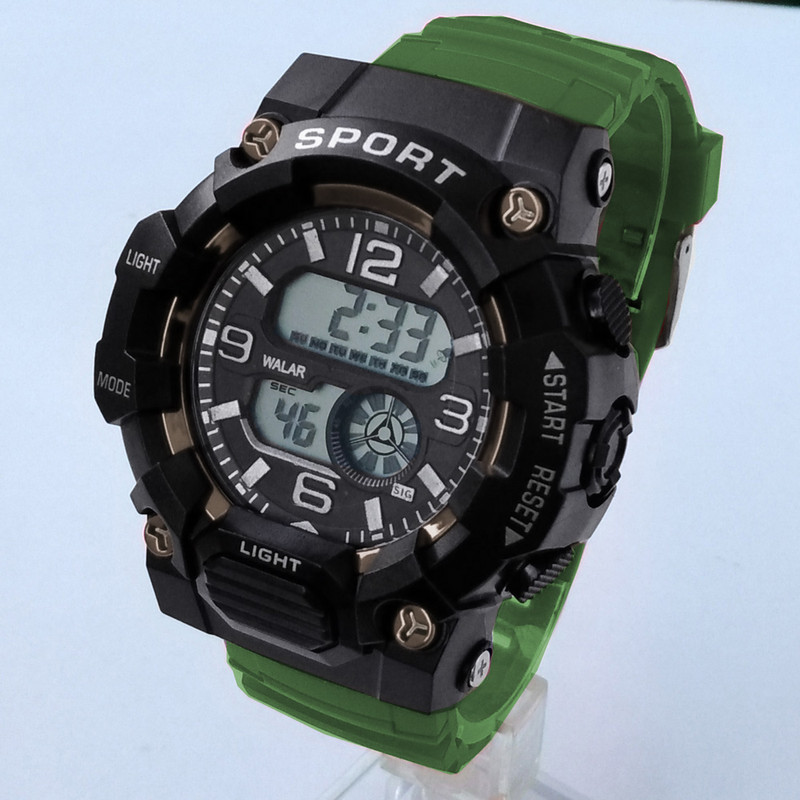 ساعت مچی دیجیتال پسرانه والار مدل ضدآب تاریخ شمار چراغ هفت کد 230