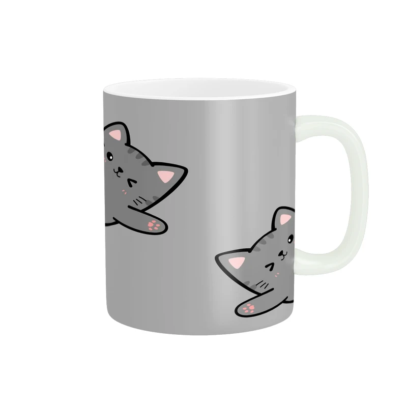 ماگ پادآفرین مدل فانتزی طرح گربه کیوت و بامزه کد p9945