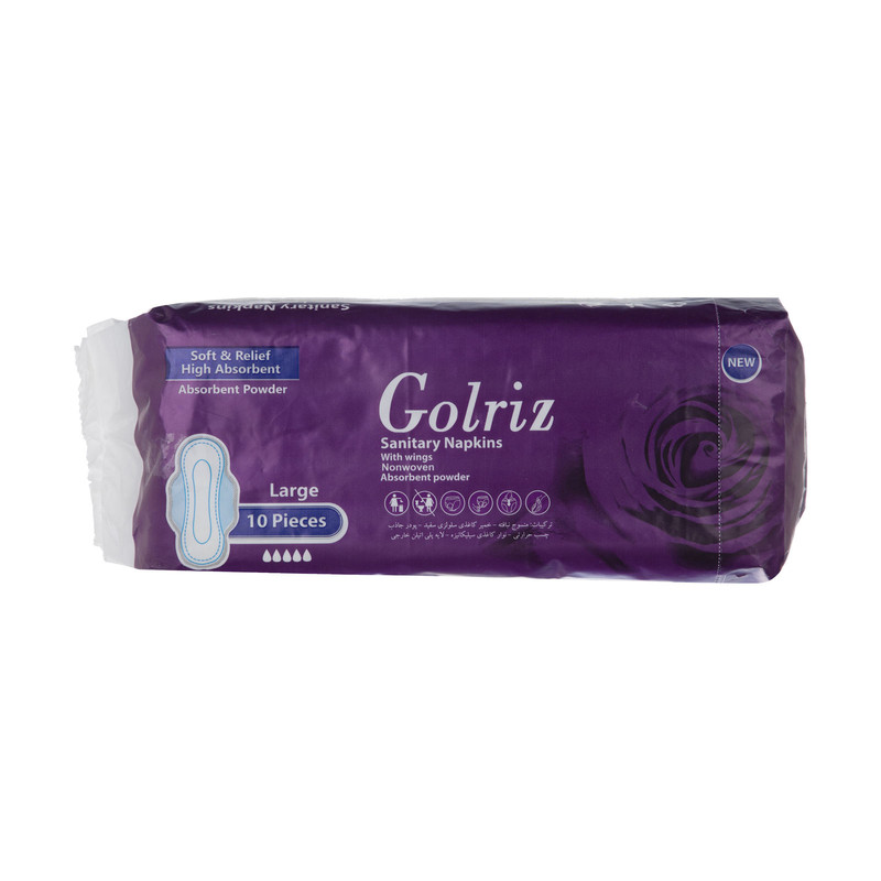 نوار بهداشتی گلریز مدل بالدار مجموعه 24 عددی