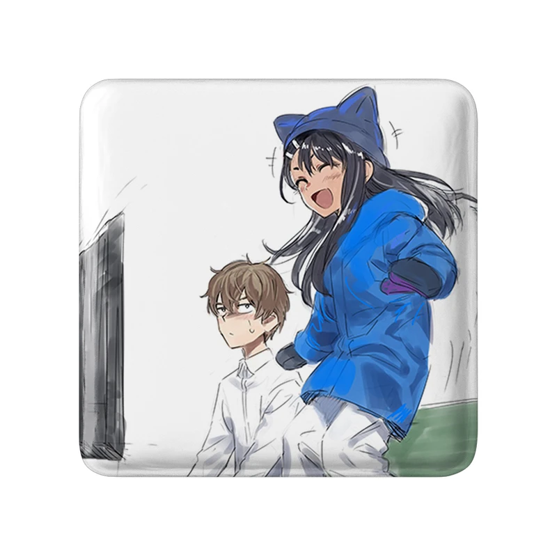 پیکسل خندالو طرح ناگاتارو و نائوتو انیمه ناگاتورو مدل مربعی کد 34010