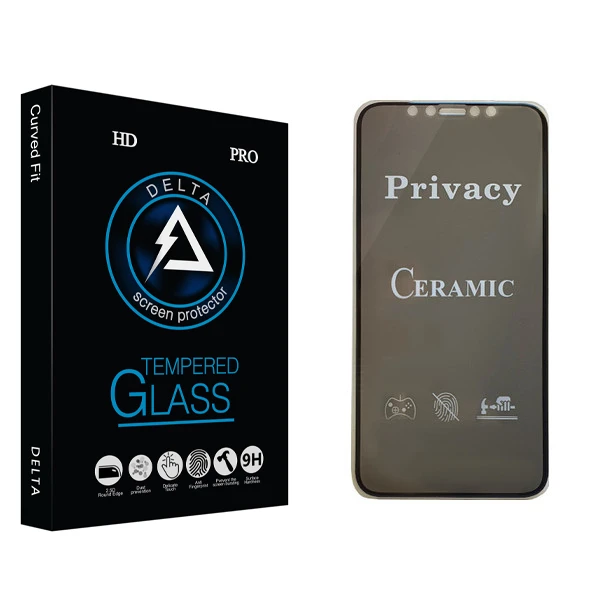 محافظ صفحه نمایش سرامیکی دلتا مدل Fit مناسب برای گوشی موبایل اپل Iphone 11 Pro