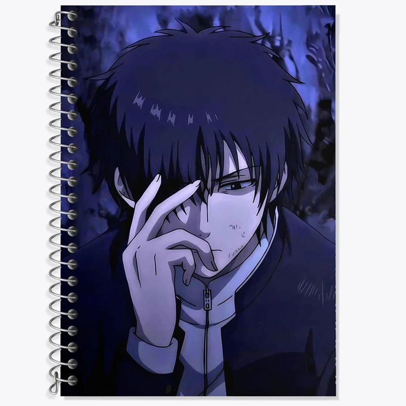 دفتر زبان 50 برگ خندالو مدل سه خط طرح یوییچی انیمه توموداچی گیم Tomodachi Game کد 18442