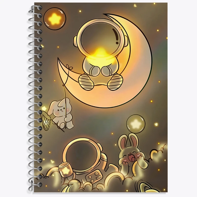 دفتر لغت 50 برگ خندالو طرح فضانورد کیوت کد N4106